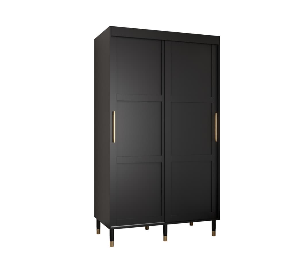 View Tromso I Sliding Door Wardrobe 120cm Black 120cm information