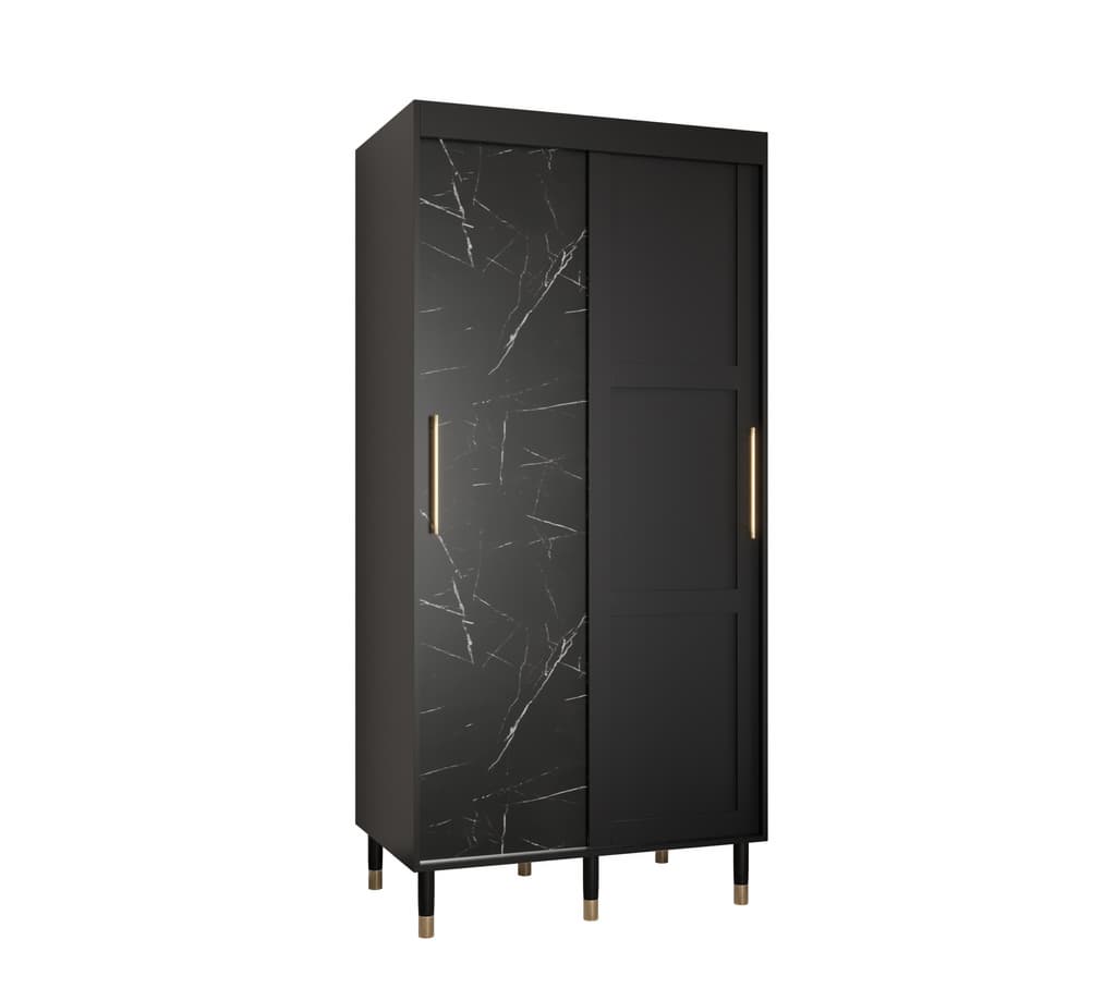 View Tromso Sliding Door Wardrobe 100cm Black 100cm information