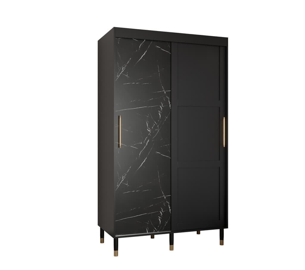 View Tromso Sliding Door Wardrobe 120cm Black 120cm information