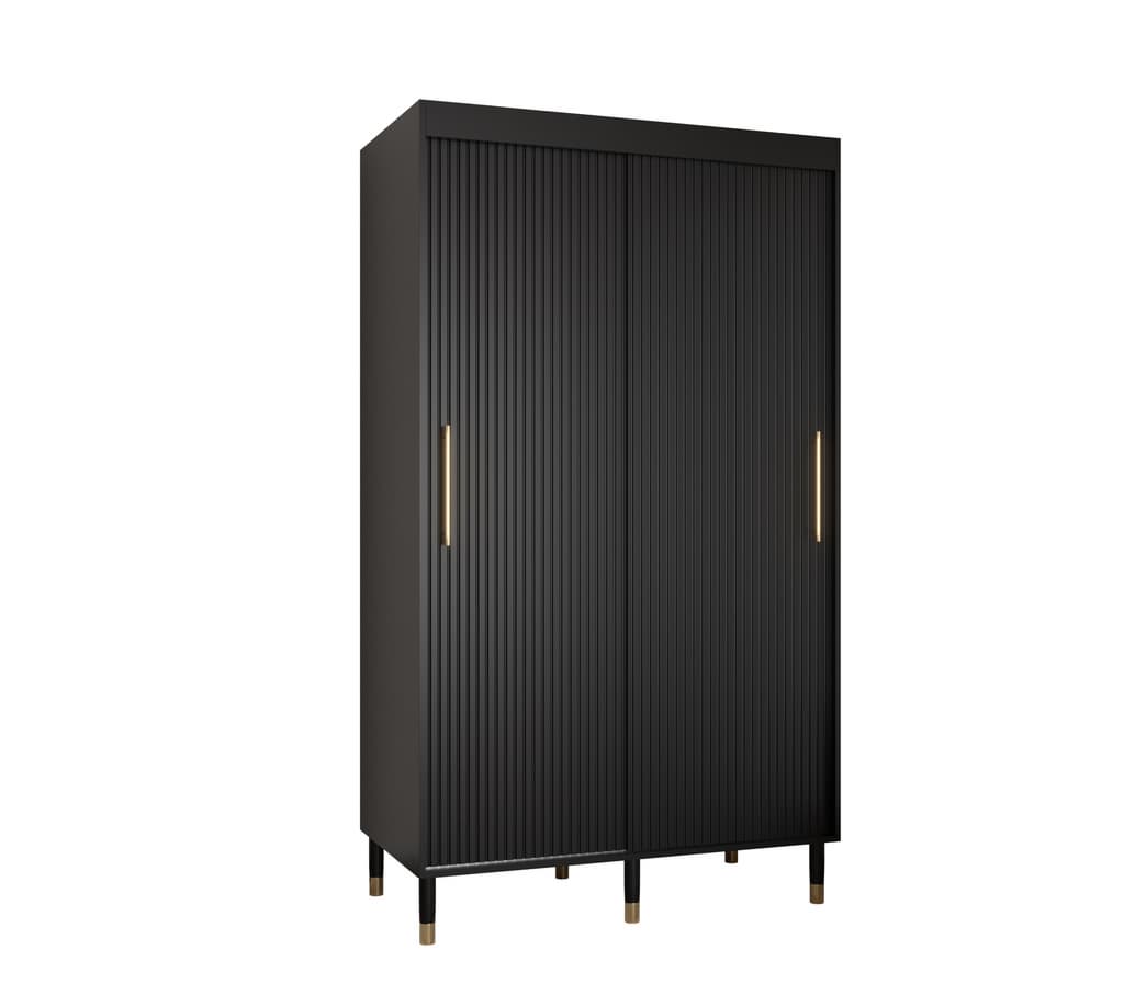 View Mora I Sliding Door Wardrobe 120cm Black 120cm information