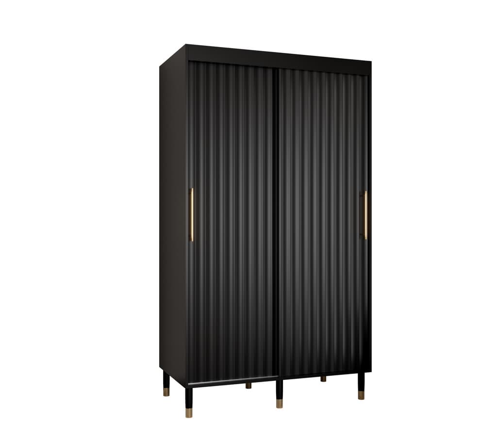 View Avesta I Sliding Door Wardrobe 120cm Black 120cm information