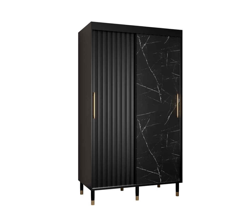 View Avesta Sliding Door Wardrobe 120cm Black 120cm information