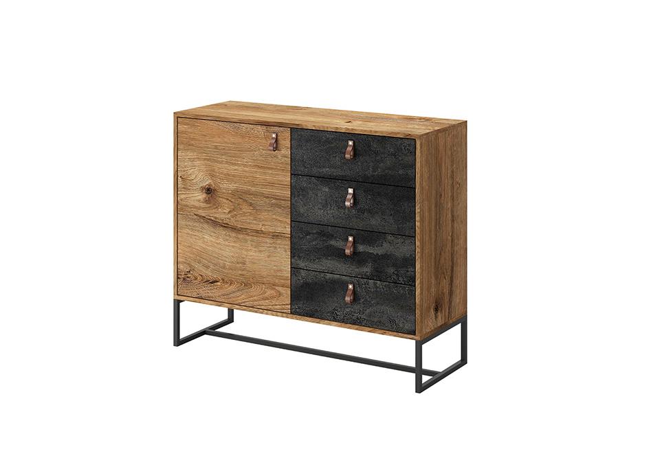 View Dark Sideboard Cabinet 103cm information