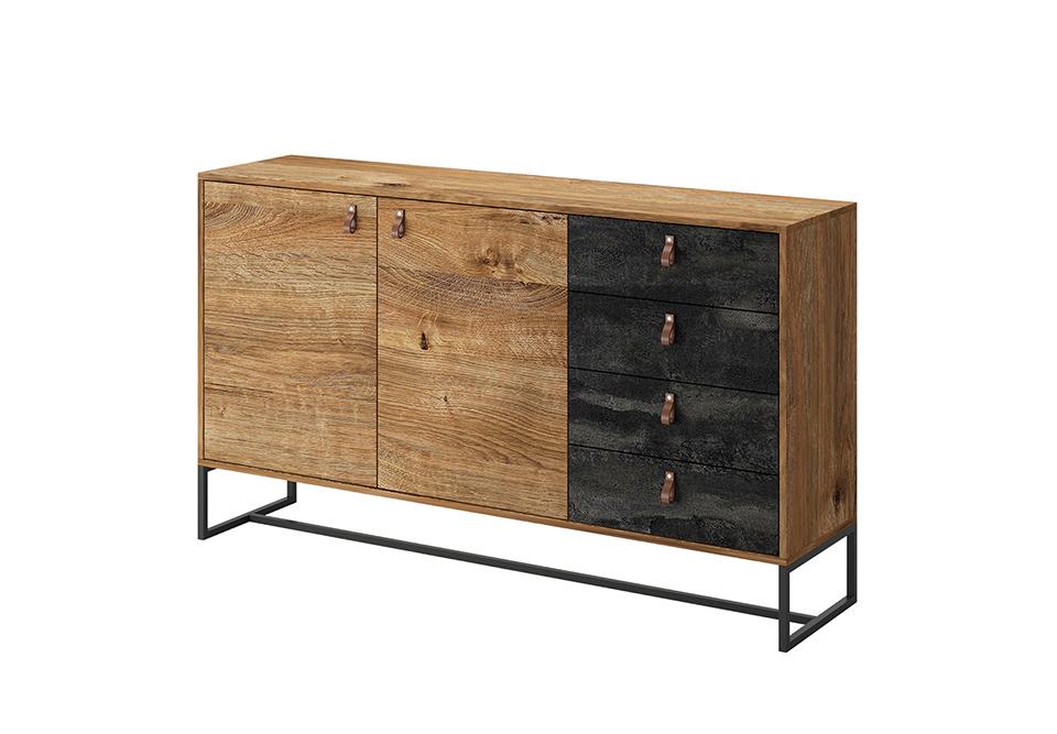 View Dark Sideboard Cabinet 153cm information