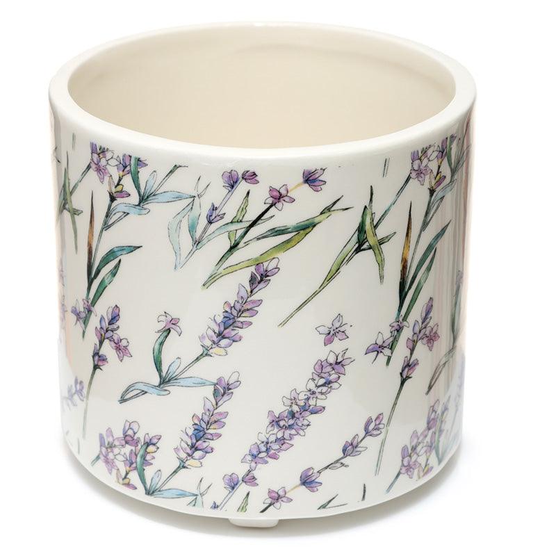 View Decorative Ceramic Indoor Freestanding PlanterLarge Plant Pot Lavender Fields Pick of the Bunch information