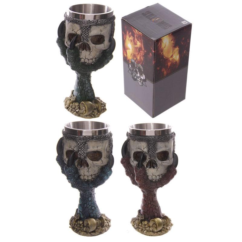 View Decorative Dragons Claw and Skull Goblet information