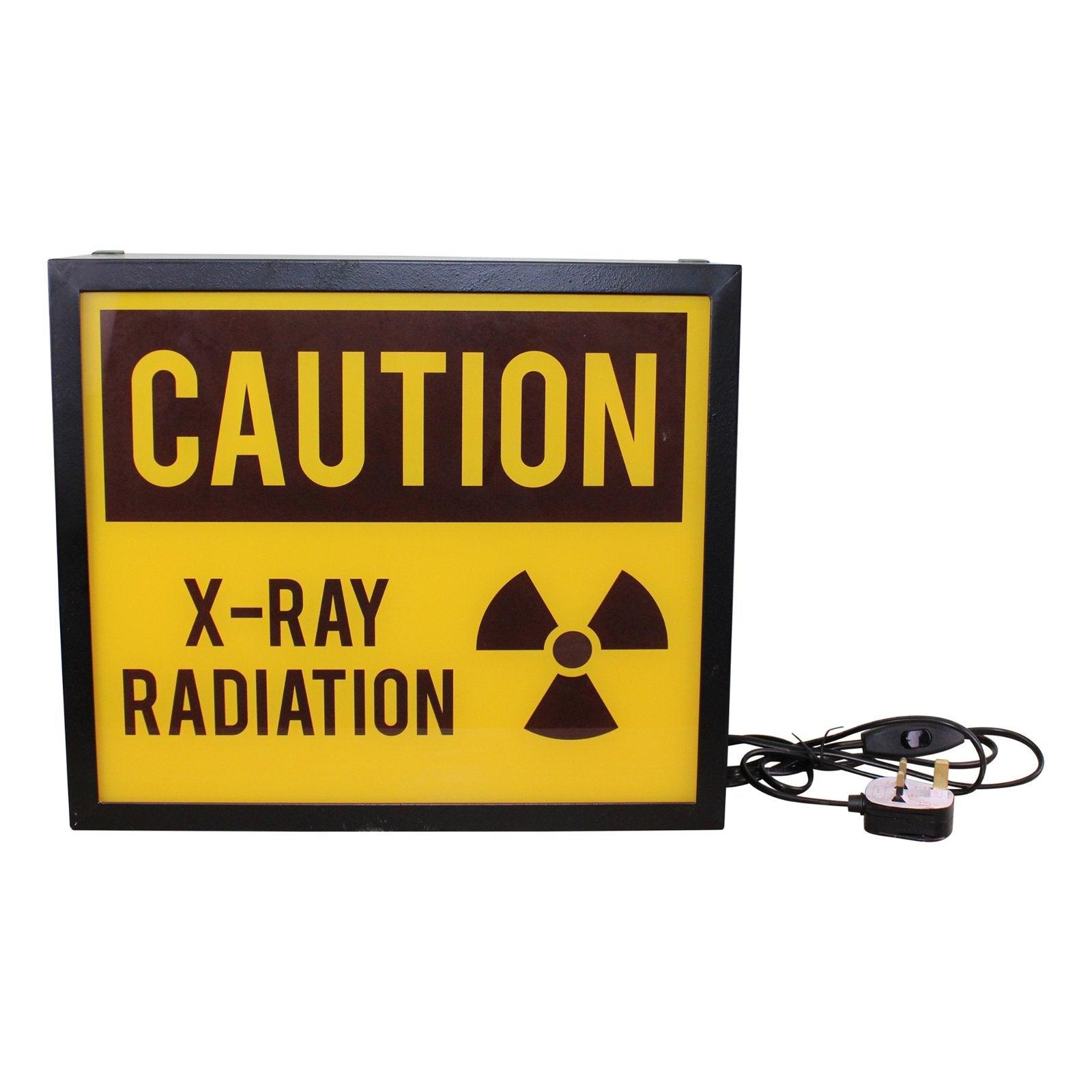 View Decorative Lightbox Caution XRay Radiation information
