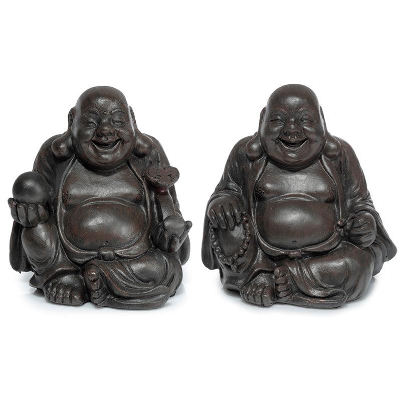 View Decorative Ornament Peace of the East Wood Effect Mini Chinese Laughing Buddha information