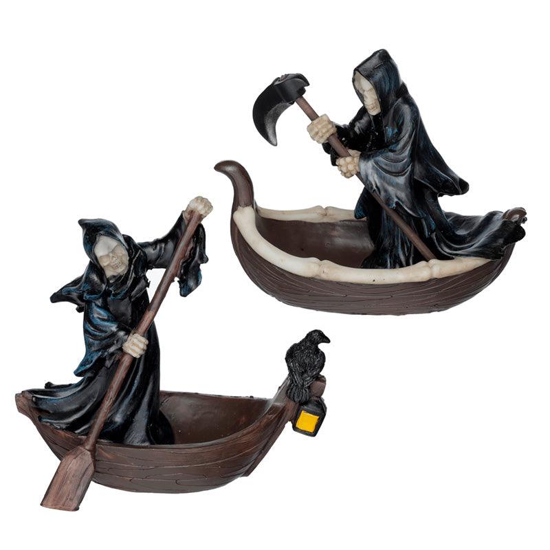 View Decorative Ornament The Reaper Ferryman of Death in Small Boat information