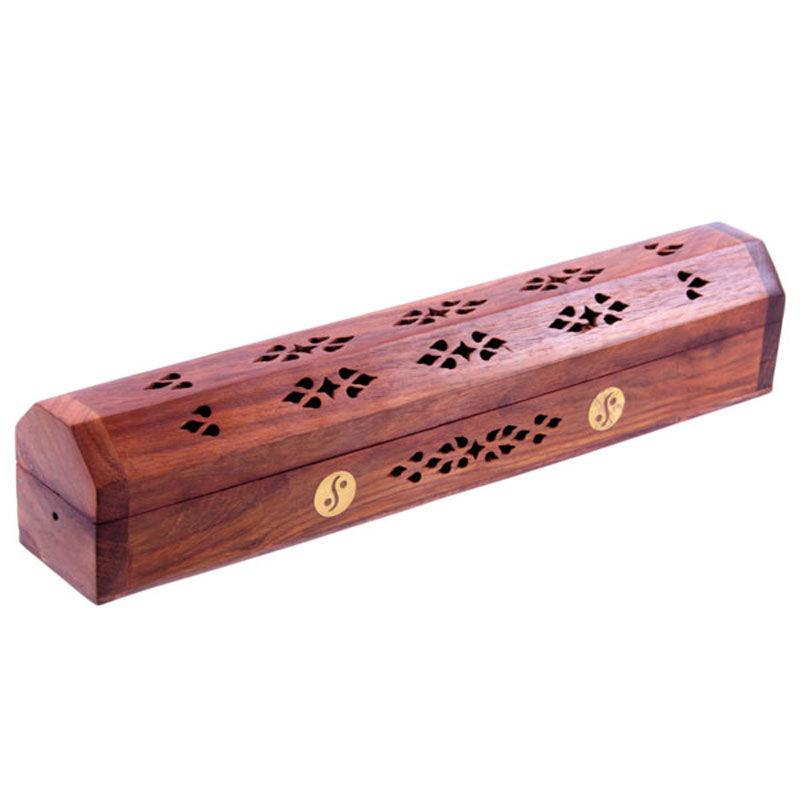 View Decorative Sheesham Wood Box with Yin Yang Design information