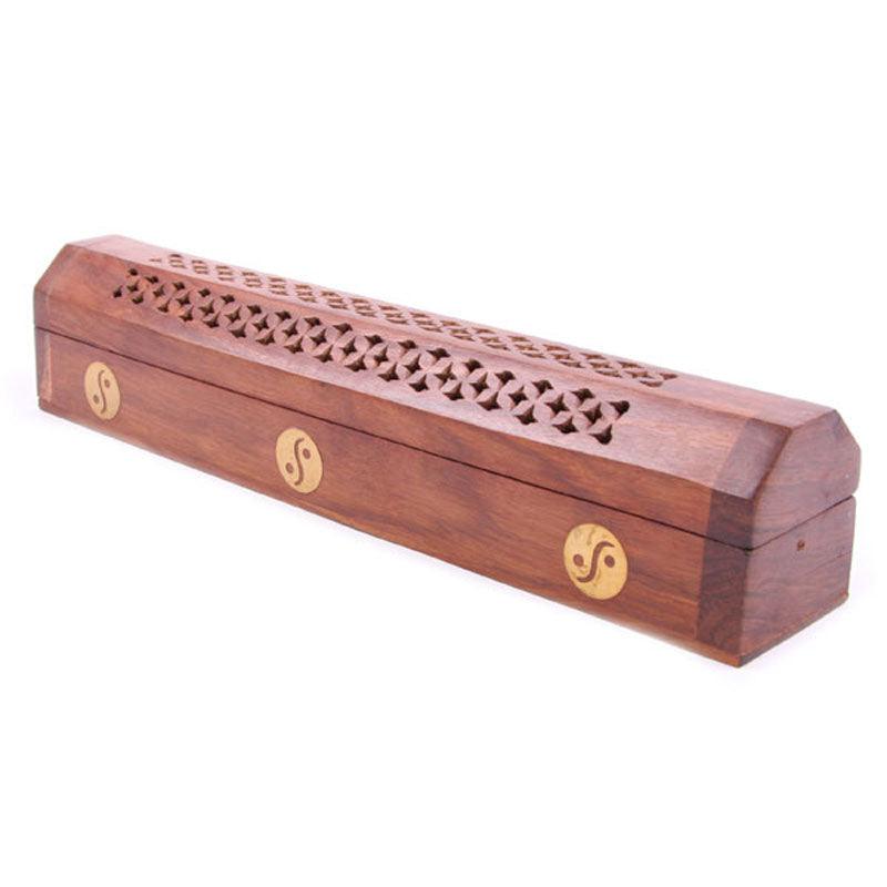 View Decorative Sheesham Wood Box with Yin Yang Inlay information