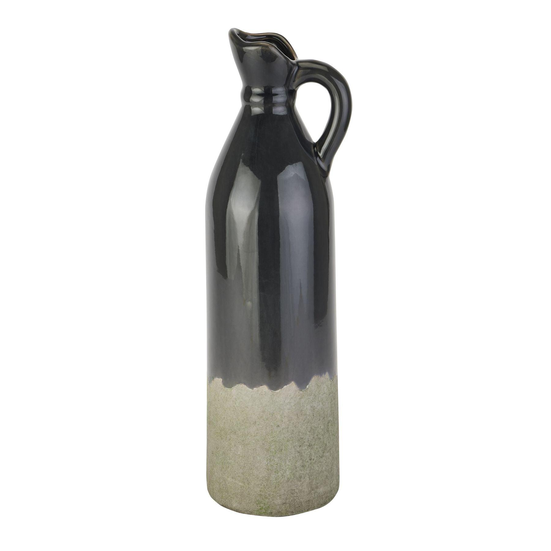 View Decorative Tall Navy Stoneware Jug information