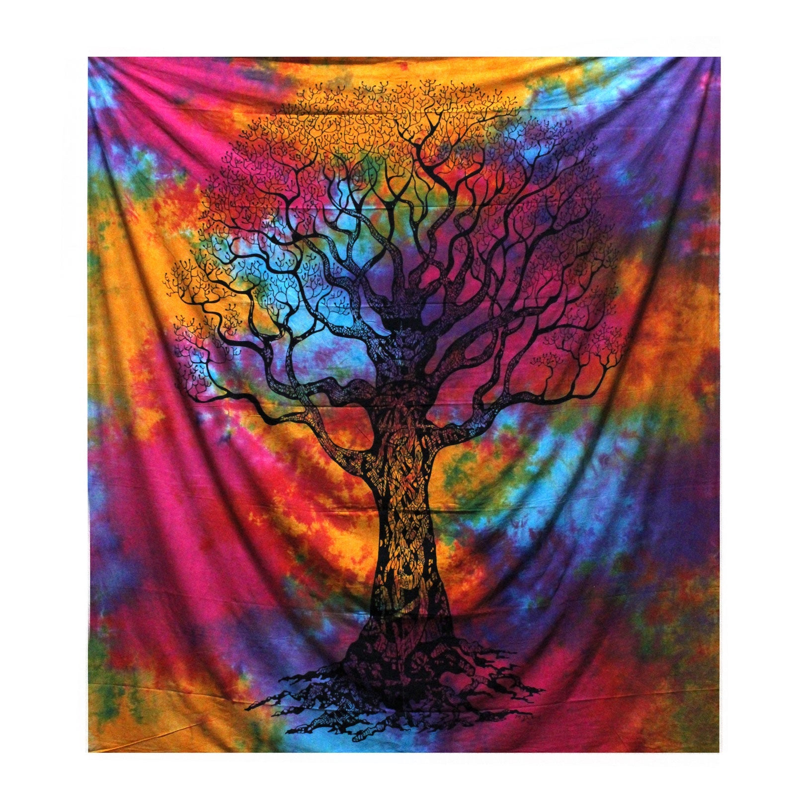 View Double Cotton Bedspread Wall Hanging Winter Tree information