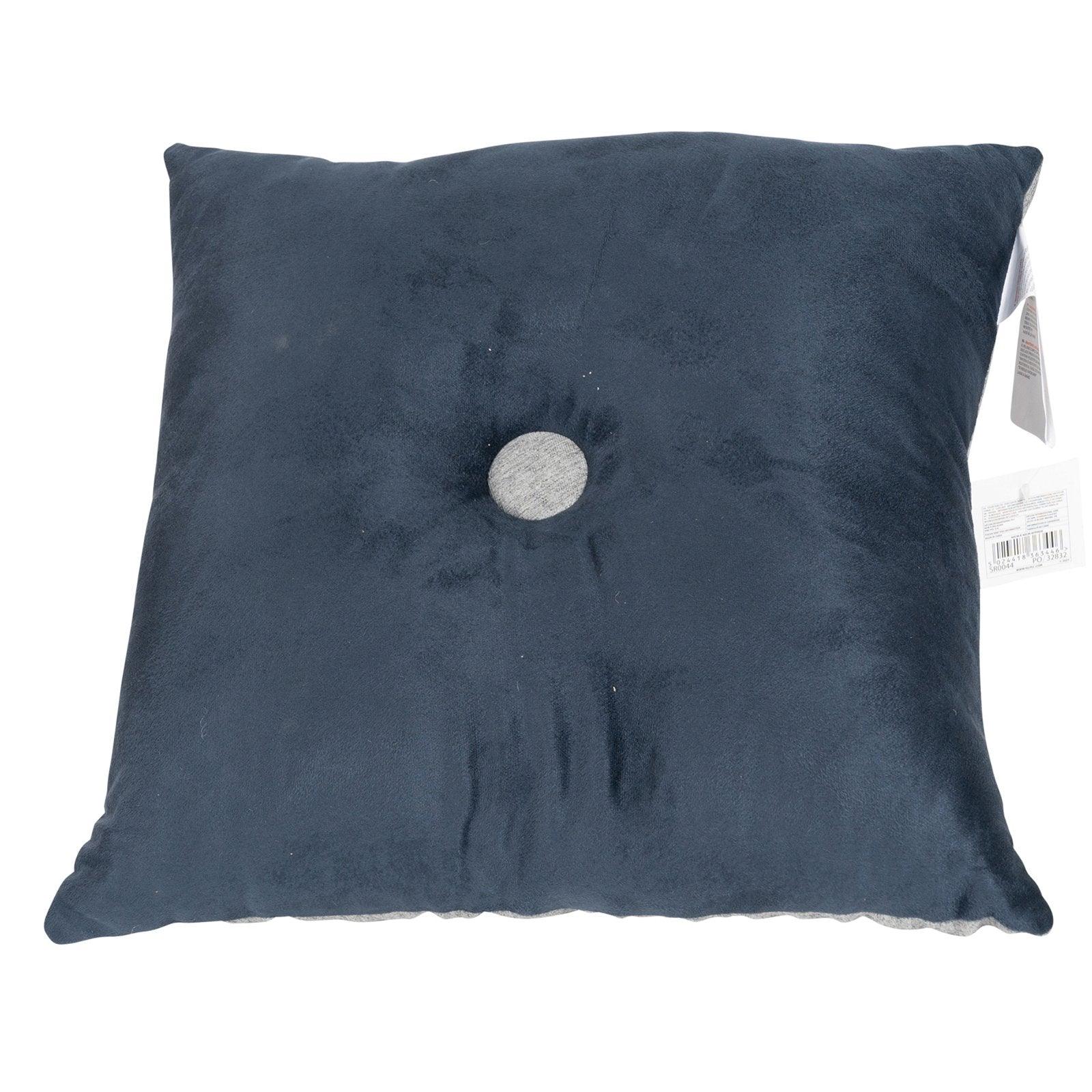 View Double Sided Square Scatter Cushion Dark Blue 36cm information