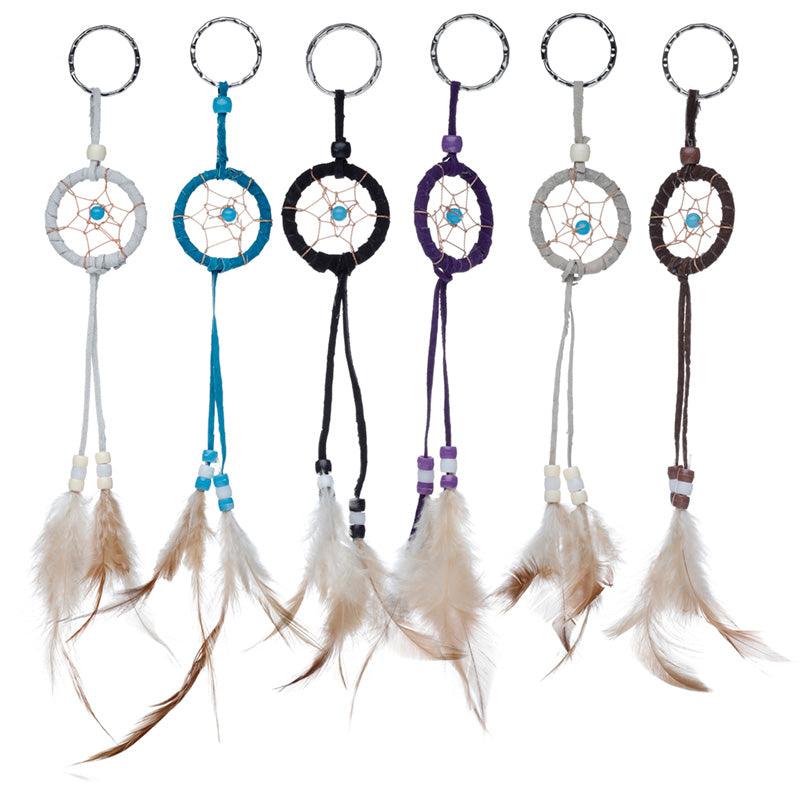 View Dreamcatcher Keyring Mini Feathers with Beads information