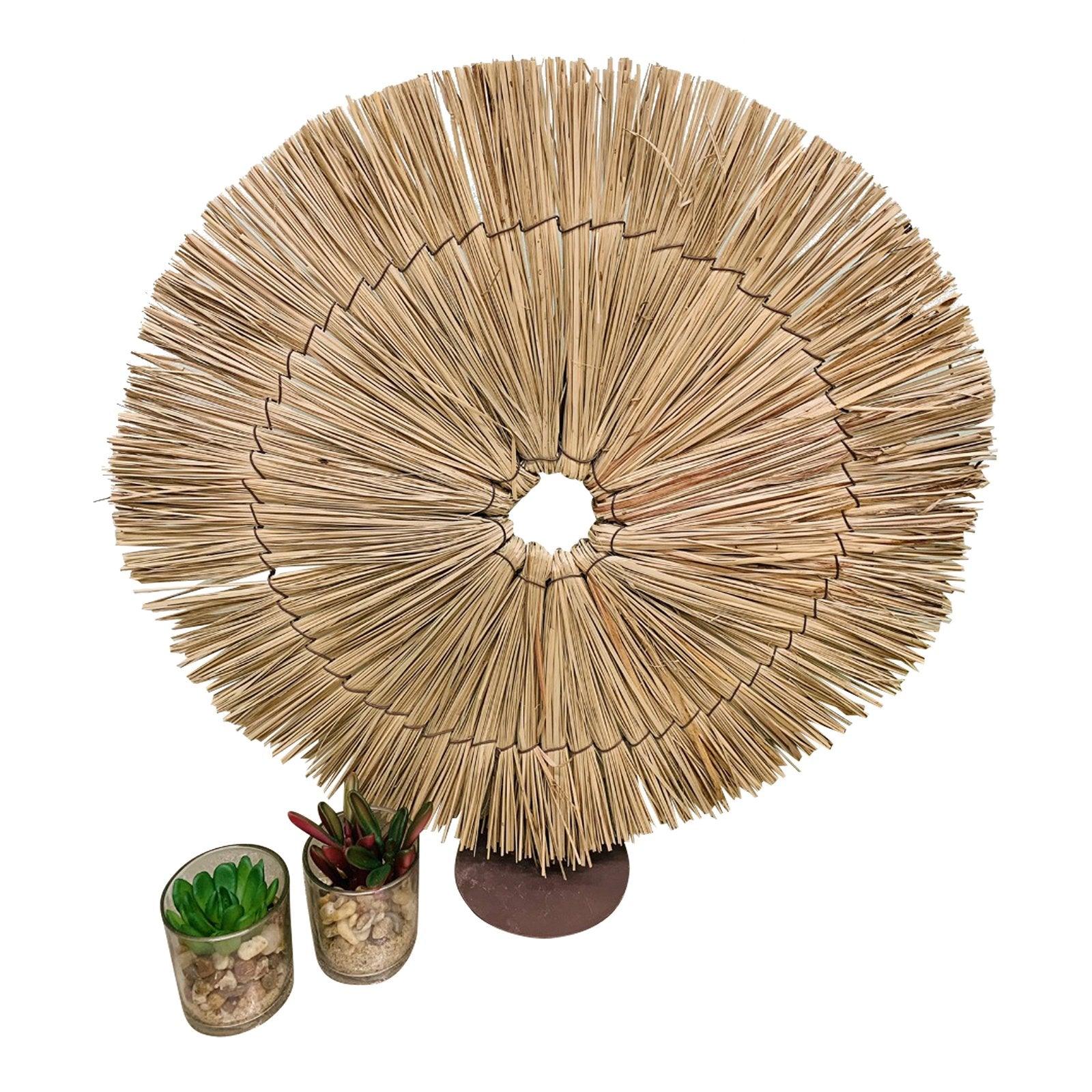 View Dried Sun Grass On Stand Decoration 54cm information