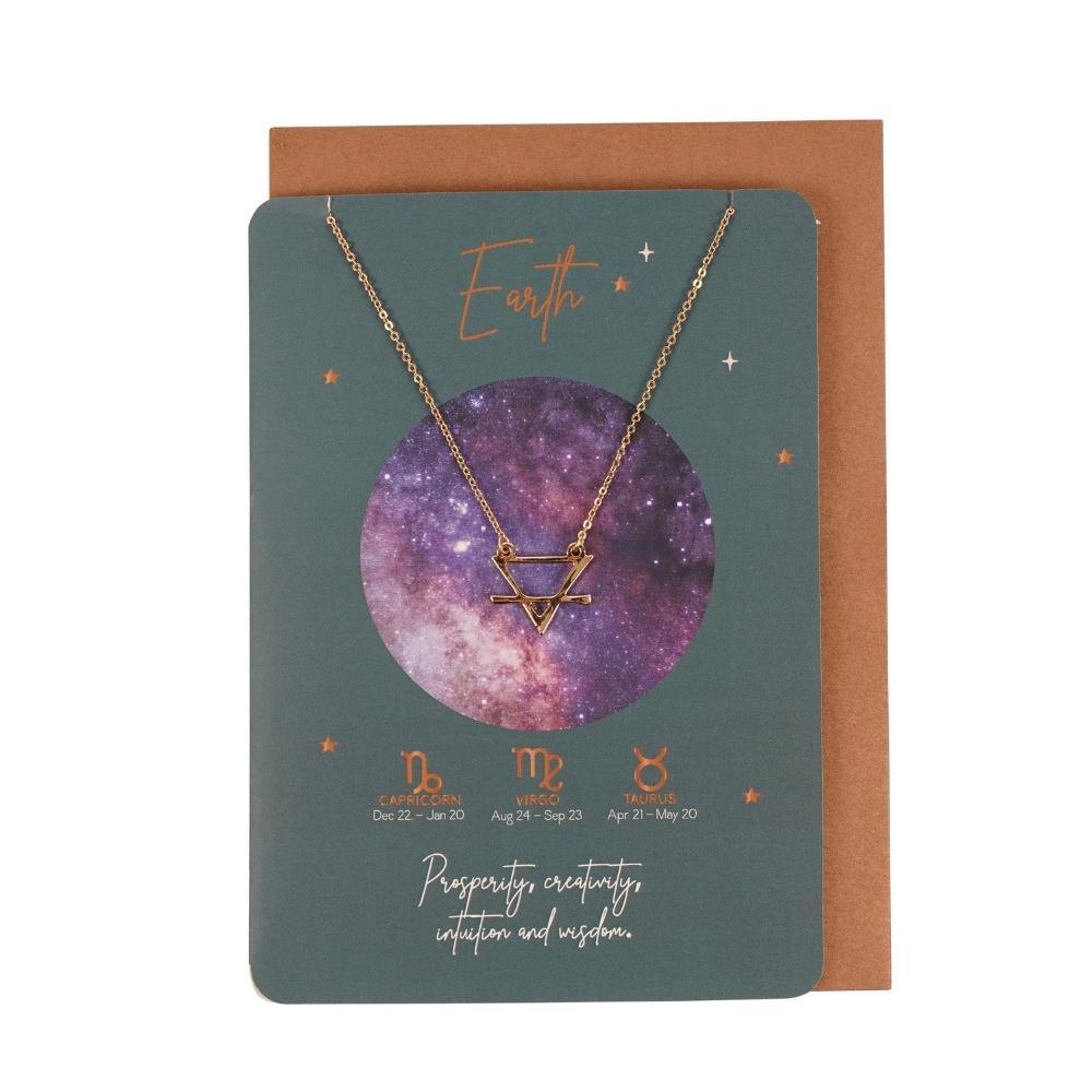 View Earth Element Zodiac Necklace Card information