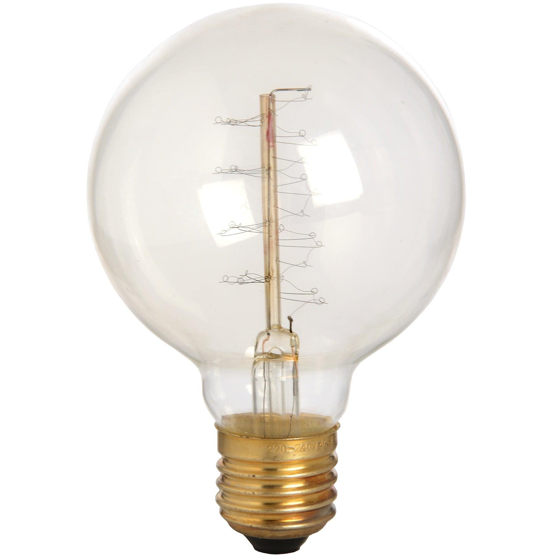 View Edison Filament Round Globe Bulb information