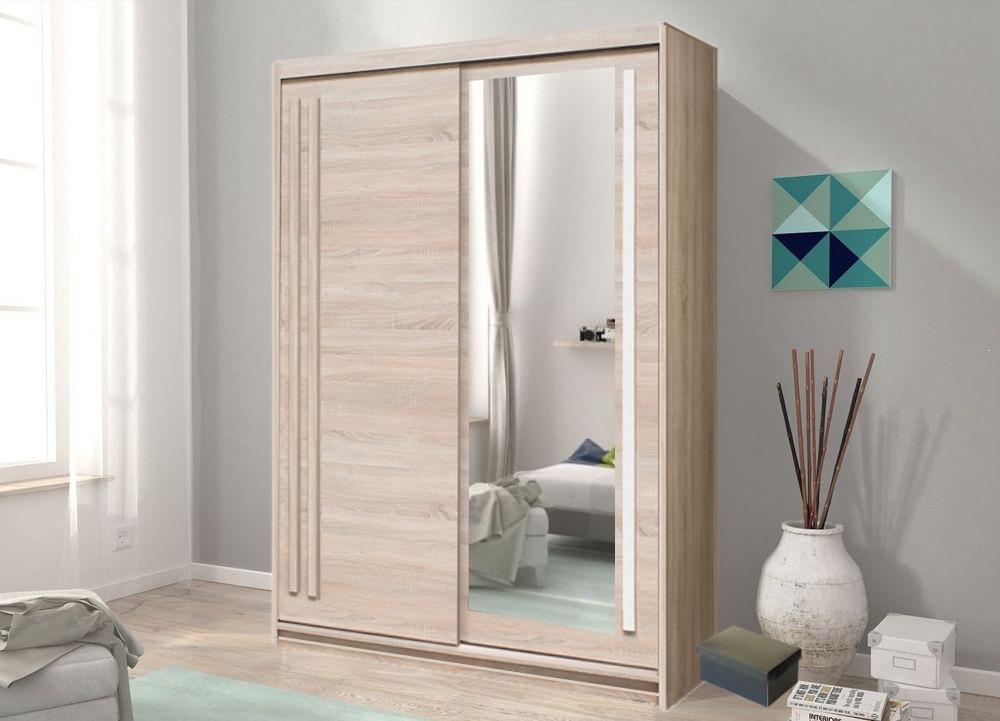 View Effect 2 Sliding Door Wardrobe 150cm Oak Sonoma 150cm information