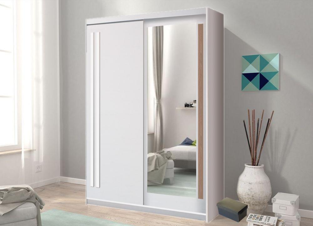 View Effect 2 Sliding Door Wardrobe 150cm Anderson Pine 150cm information