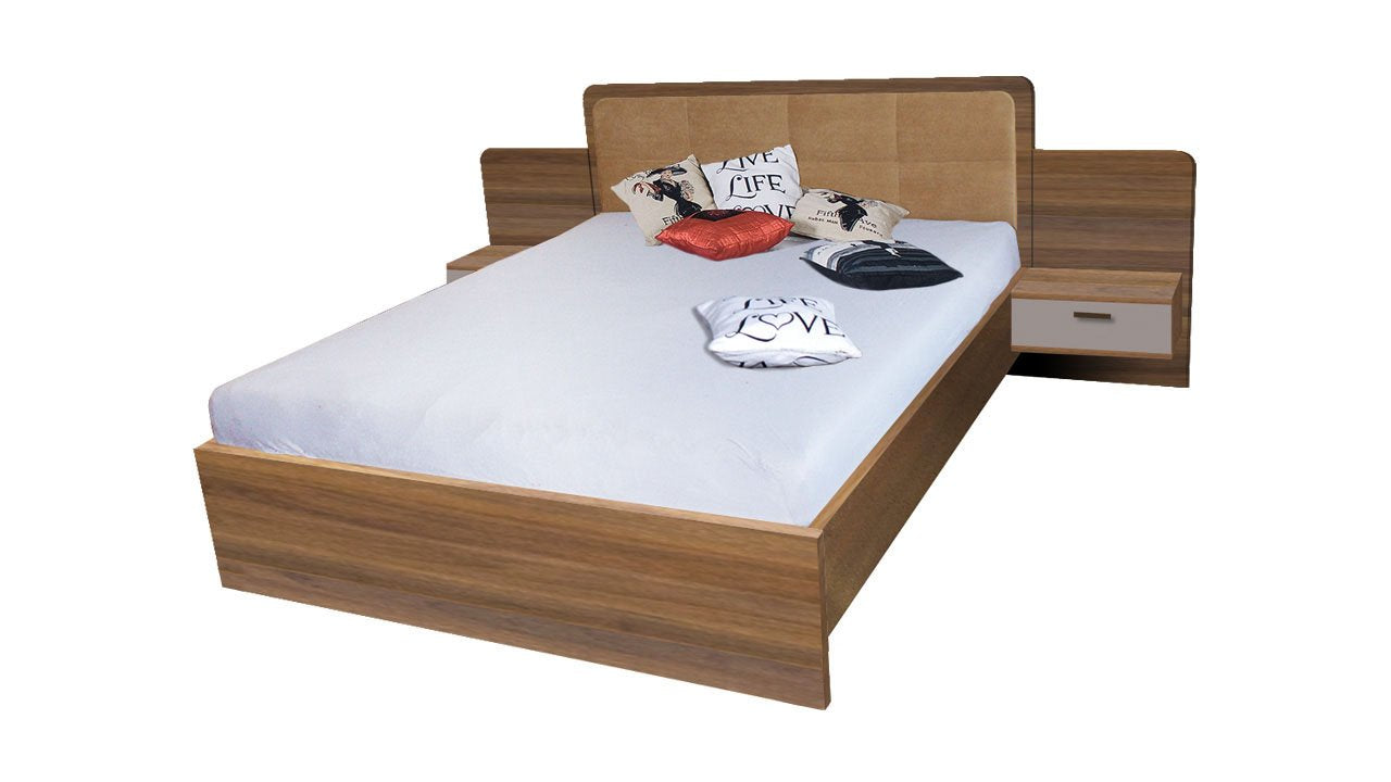 View Effect Bed 160cm Columbian Walnut EU King 160 x 200cm No information