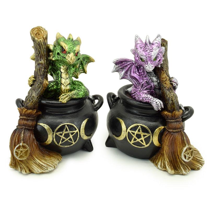 View Elements Dragon Figurine Magical Witches Cauldron information