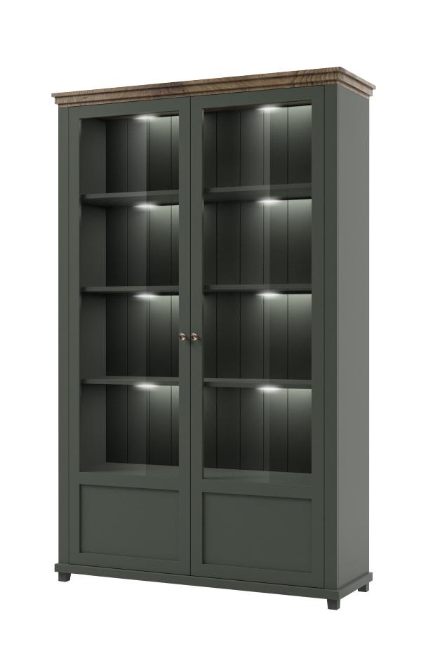 View Evora 13 Display Cabinet 126cm Oak Lefkas information