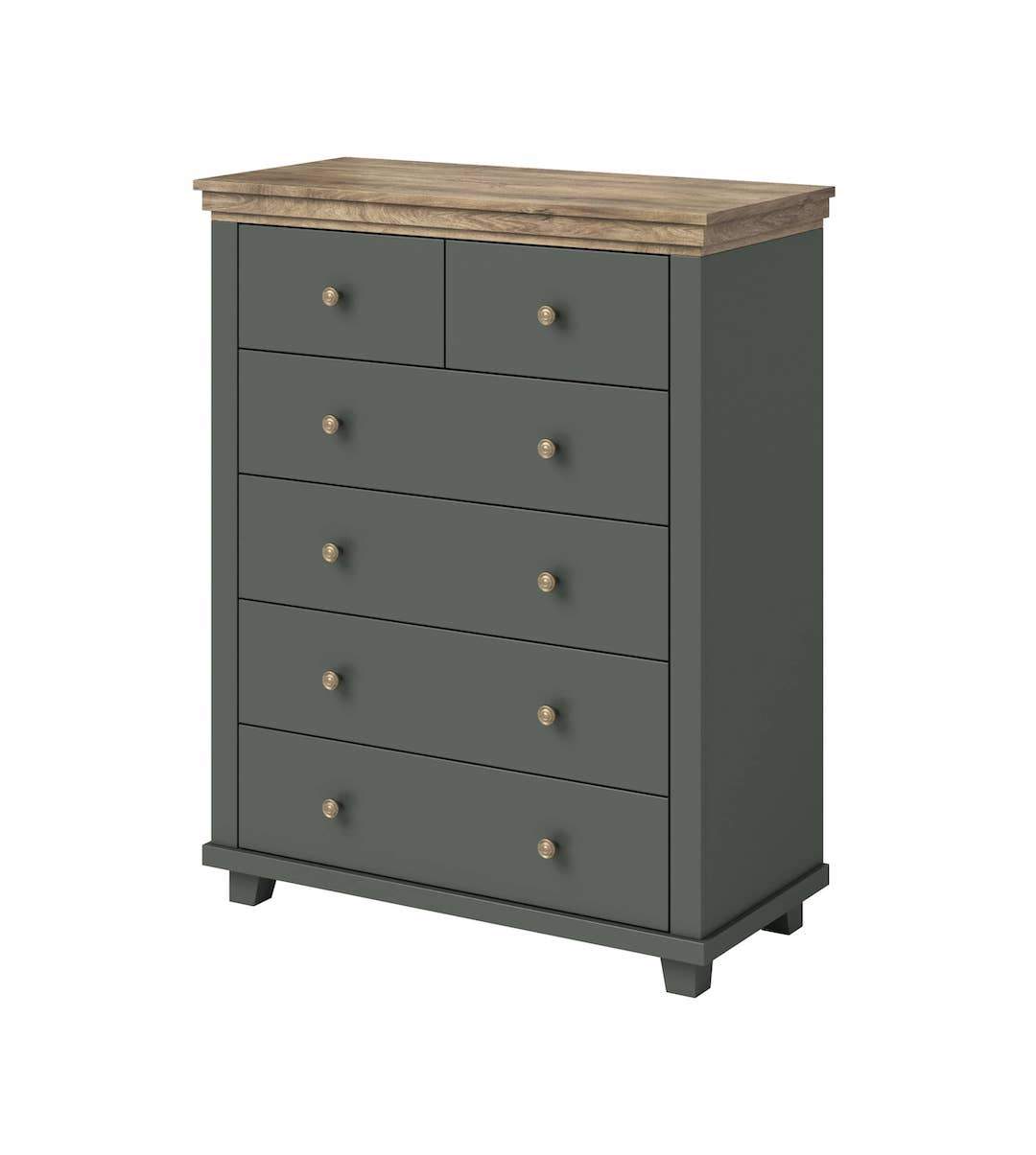 View Evora 45 Chest of Drawers Green 90cm information
