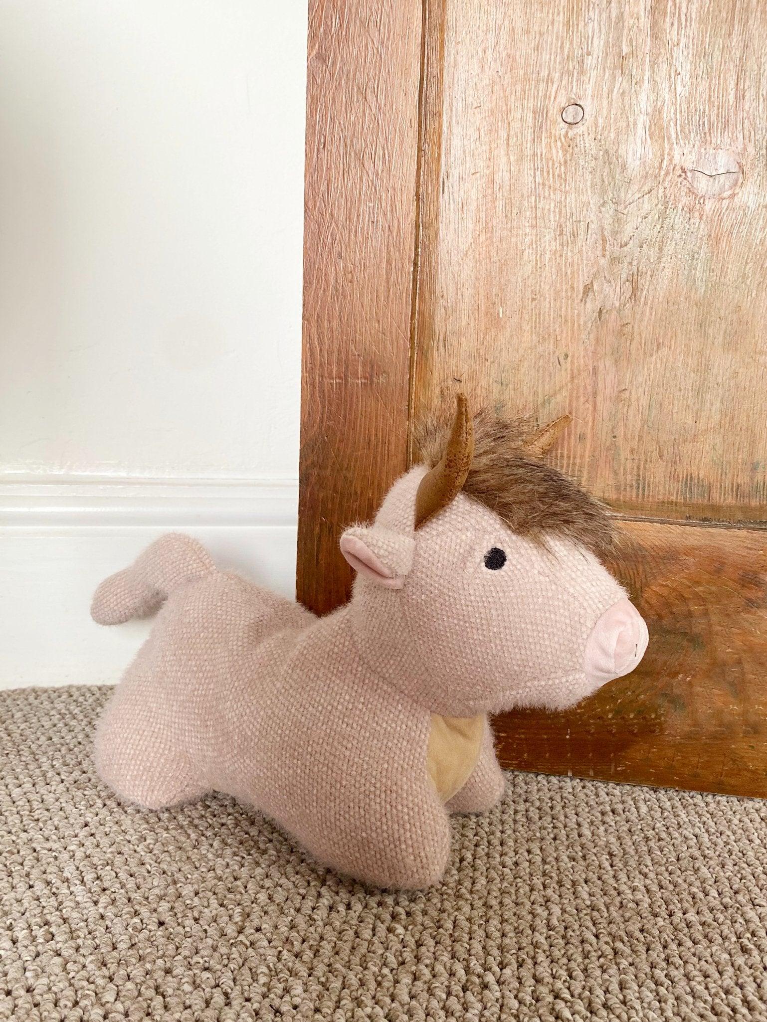 View Fabric Angus Cow Doorstop information