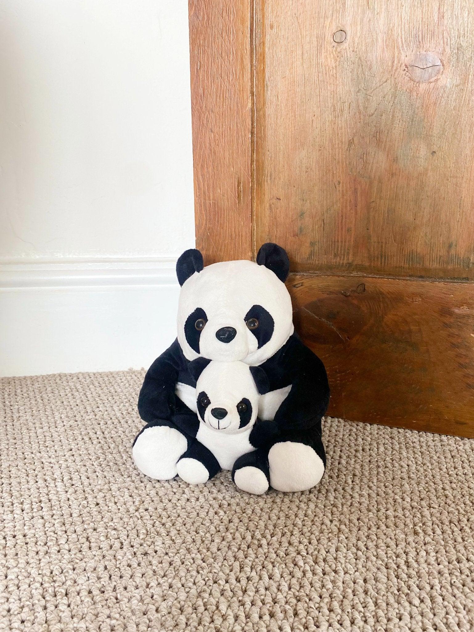 View Fabric Mother and Baby Panda Doorstop information