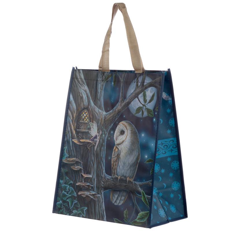 View Fairy Tales Owl and Fairy Lisa Parker Reusable Shopping Bag information