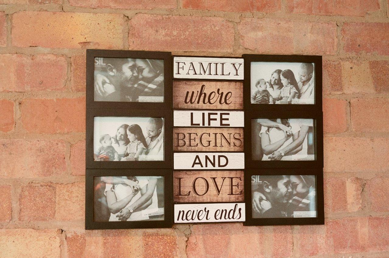 View Family Love Themed Black Multi Photo Frame information