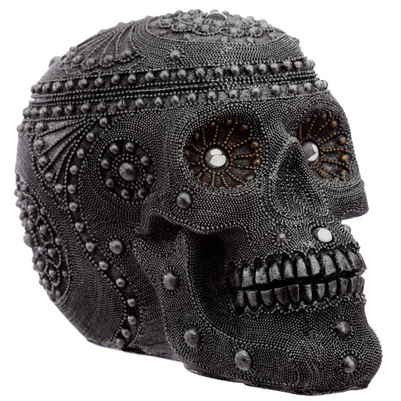 View Fantasy Beaded Large Skull Ornament information