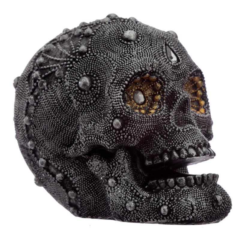 View Fantasy Beaded Medium Skull Ornament information