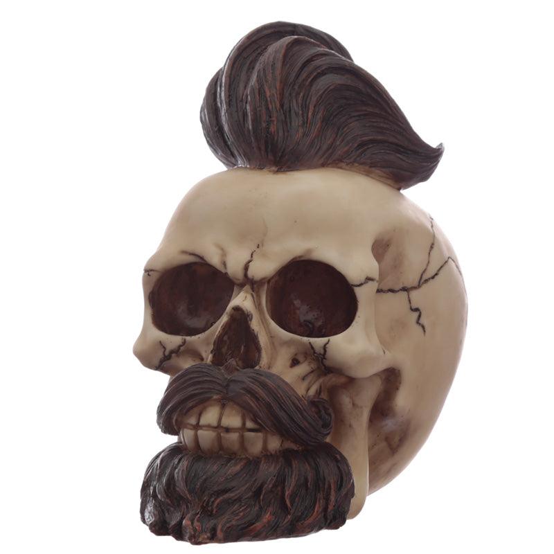 View Fantasy Hipster Mohican Skull Ornament information
