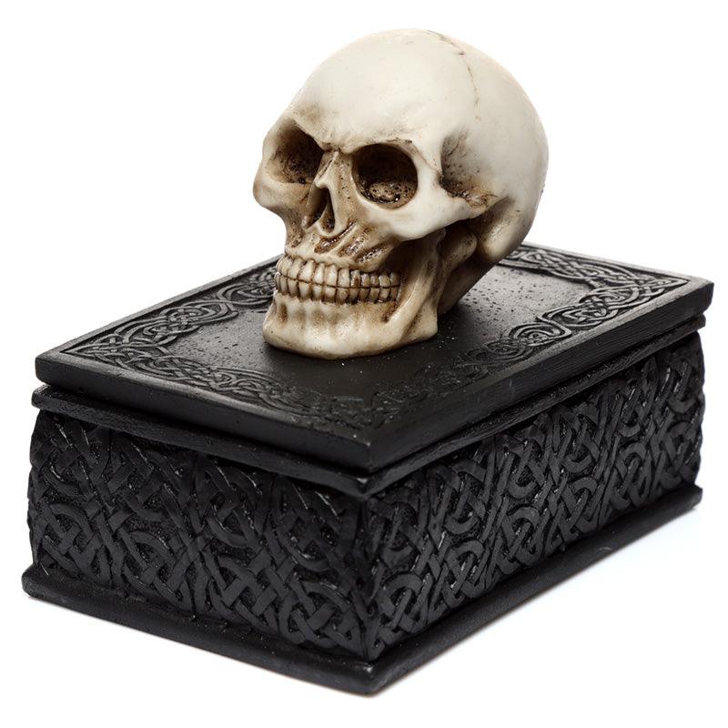 View Fantasy Skull Trinket Box Celtic Knotwork information