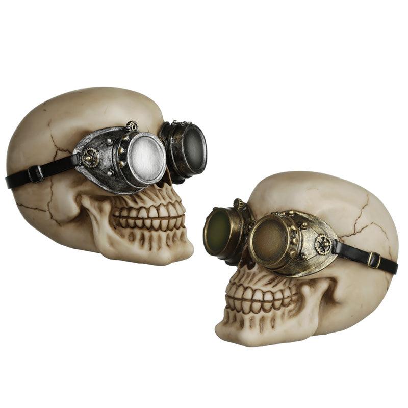 View Fantasy Steampunk Skull Ornament Goggles information