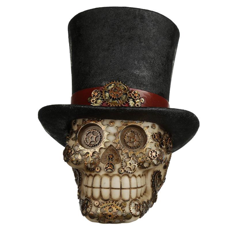 View Fantasy Steampunk Skull Ornament Top Hat information