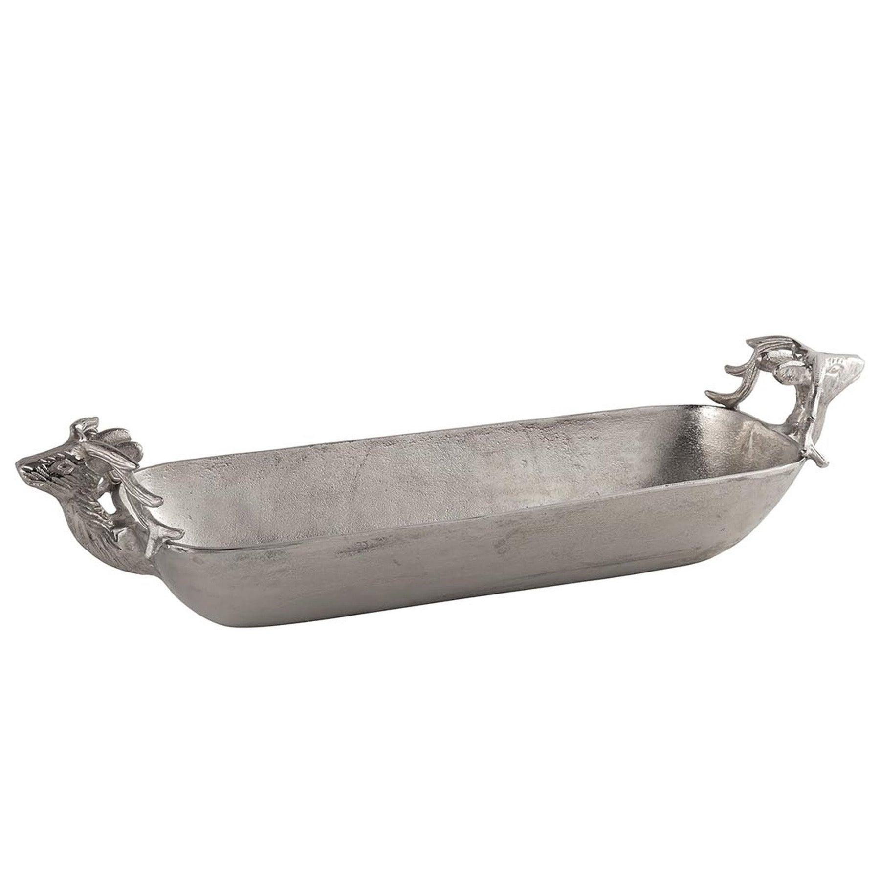 View Farrah Collection Silver Large Deer Display Tray information