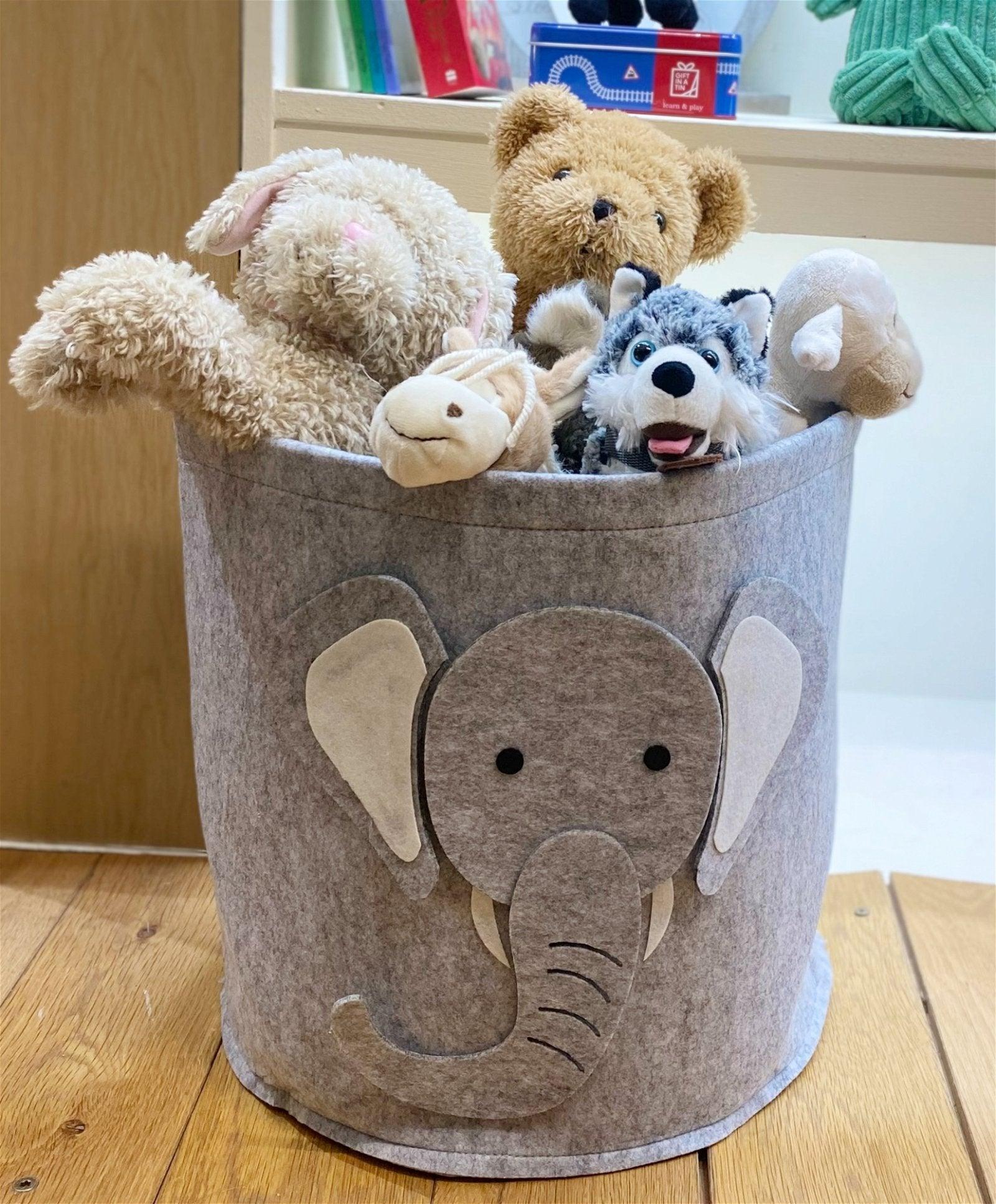 View Felt Storage Bin With Elephant Face 35cm information