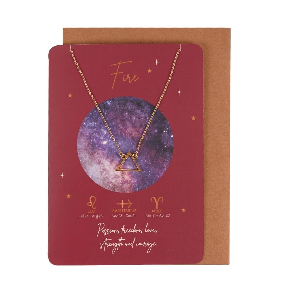 View Fire Element Zodiac Necklace Card information