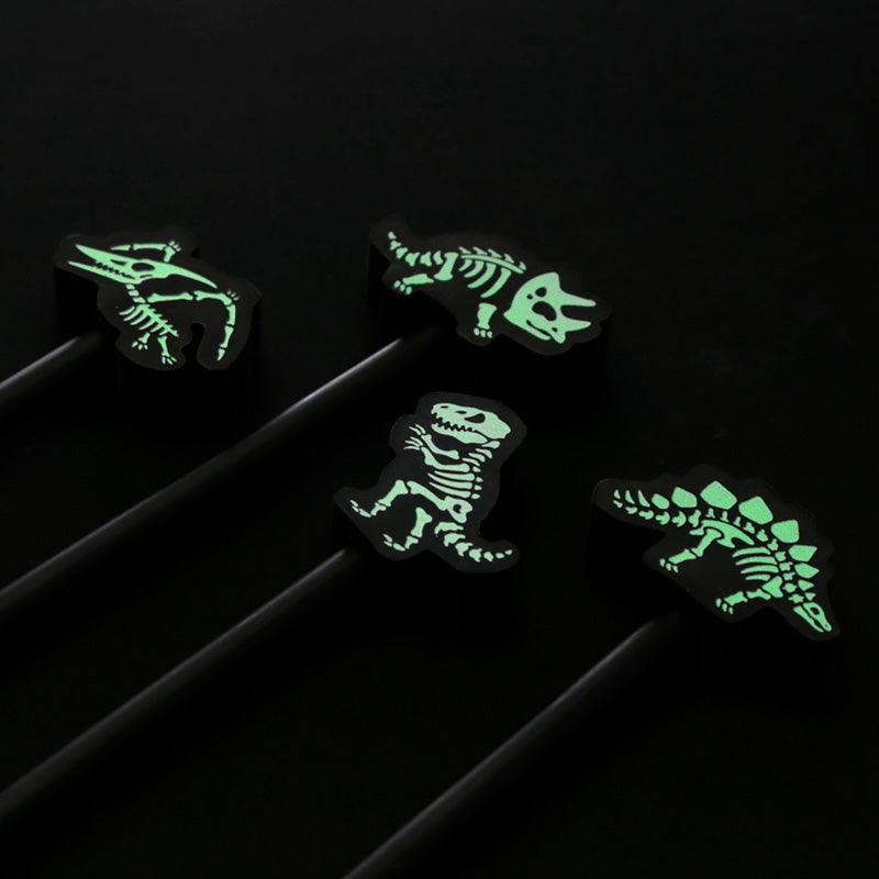 View Fun Dinosaur Pencil and Glow in the Dark Eraser Set information