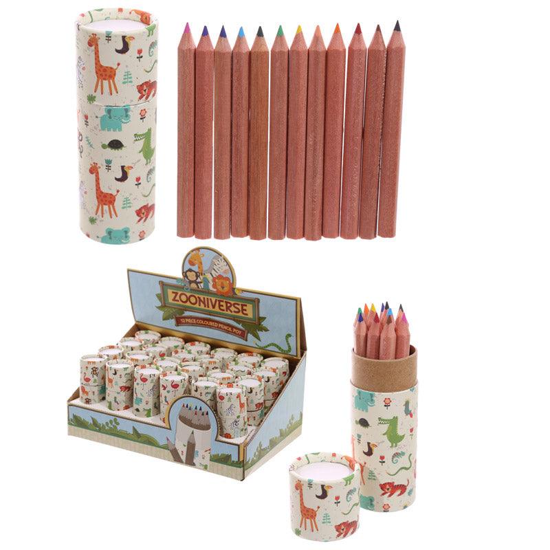 View Fun Kids Colouring Pencil Pot Zoo Design information