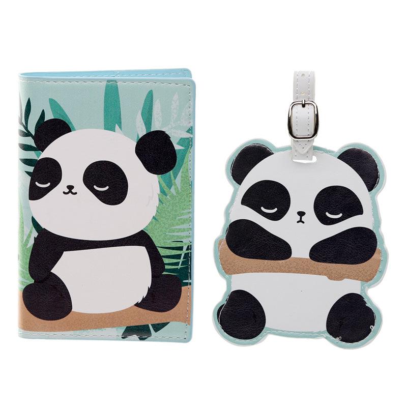 View Fun Novelty Pandarama Luggage Tag and Passport Cover Set information