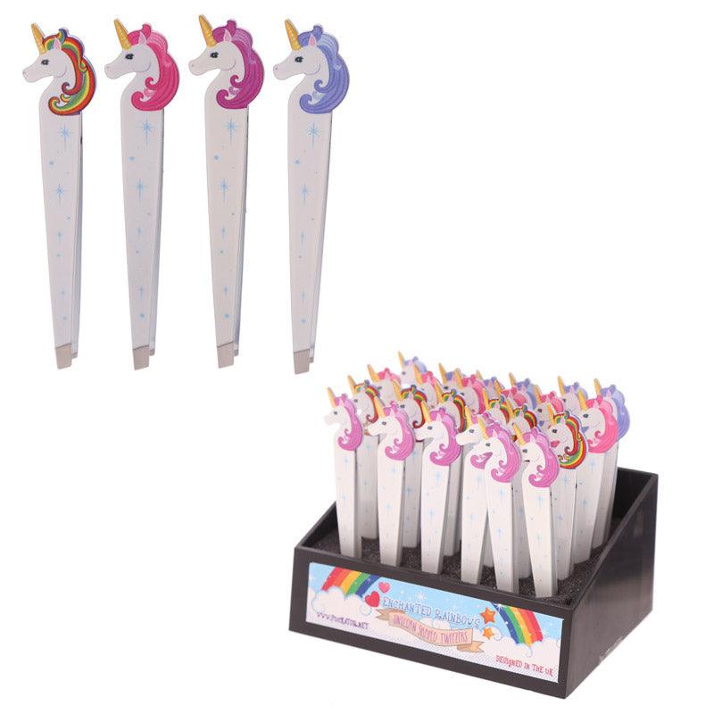 View Fun Unicorn Rainbow Design Metal Tweezers information