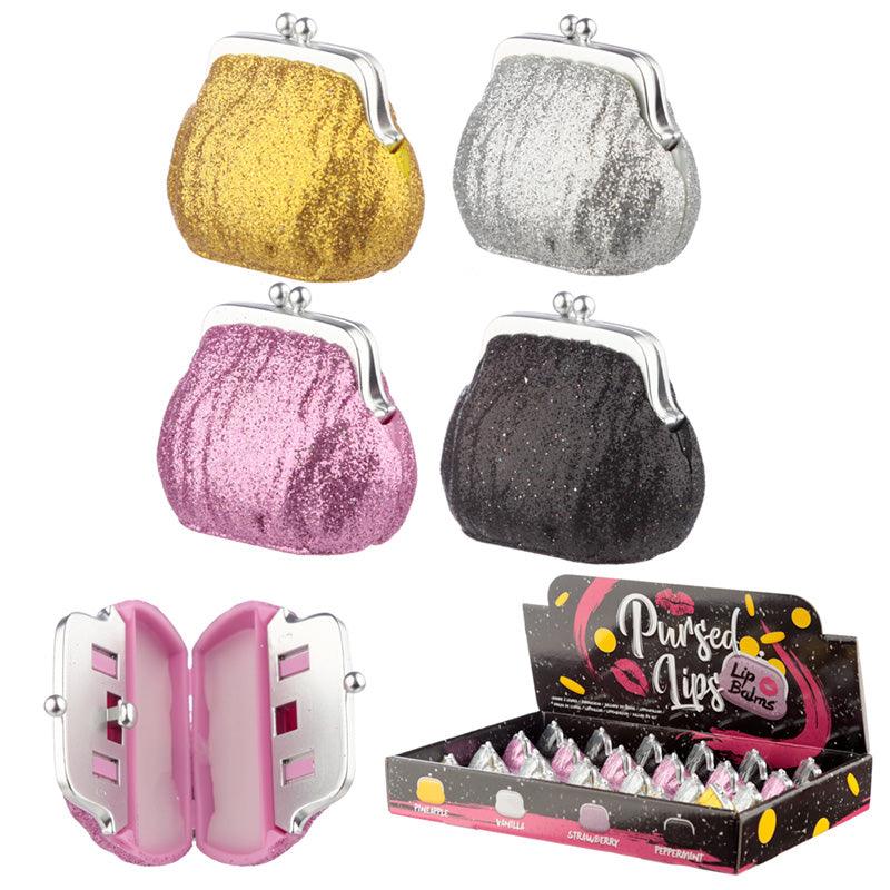 View Funky Lip Balm Glitter Purse Holder information