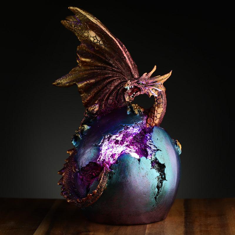 View Geode Fire Egg LED Dark Legends Dragon Figurine information