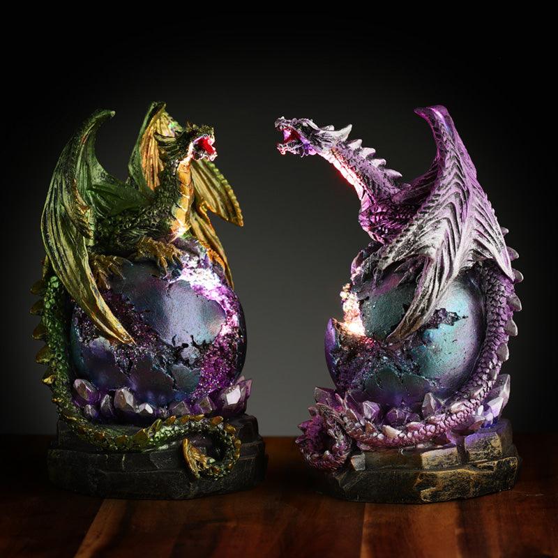 View Geode LED Dark Legends Dragon Figurine information