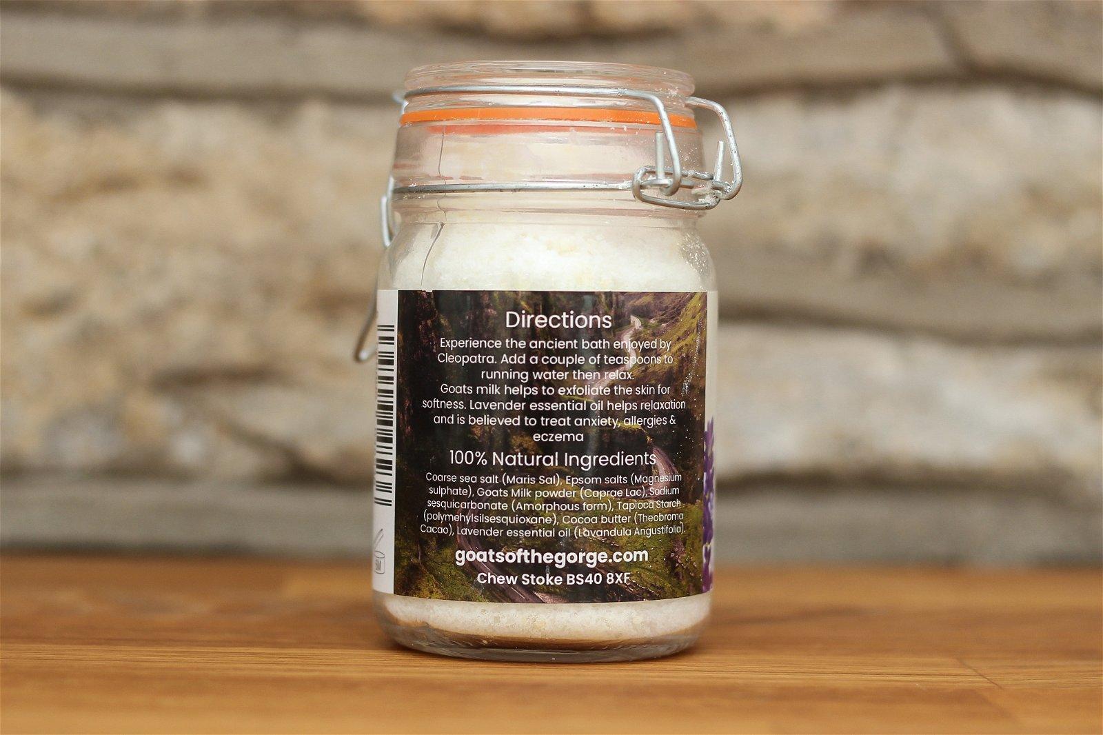 View Goats Milk Lavender Bath Soak information