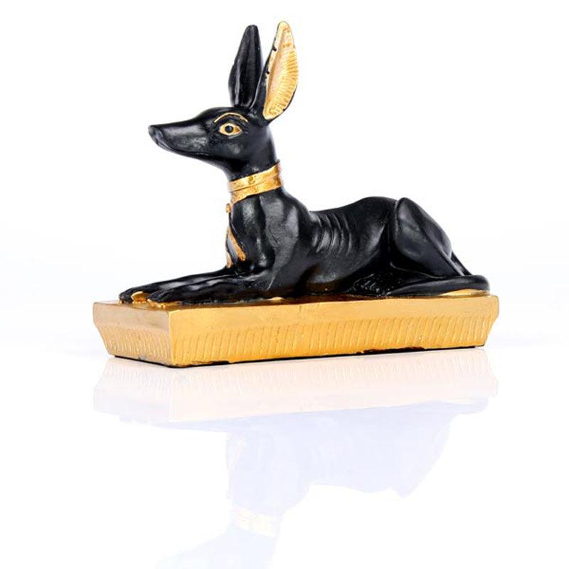 View Gold and Black Egyptian Anubis Jackal Figurine information